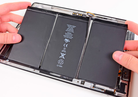 Замена аккумуляторной батареи на iPad 2