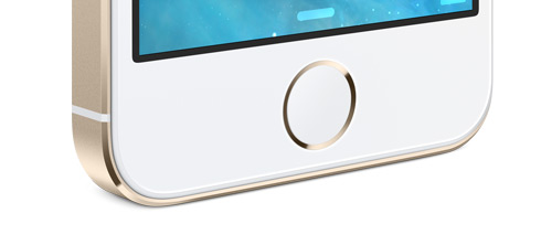 iPhone 5S - Измененная кнопка Home со сканером отпечапка пальца